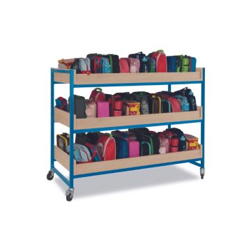 Heavy Duty 72 Lunchbox Trolley - Blue