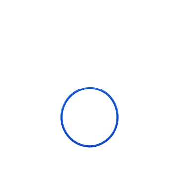 Hula Hoop - 460mm  - Blue