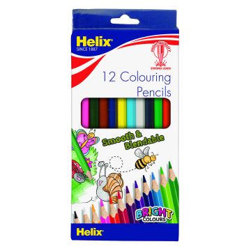Helix Colouring Pencils Full Length - Pack of 12