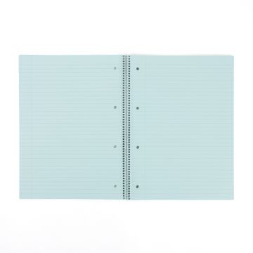 Classmates Tinted Notebook A4 8mm with Margin 4 Hole Punched-Blue-Pk 5