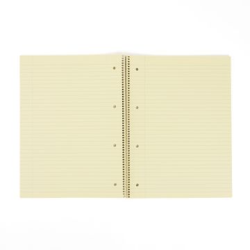 Classmates Tinted Notebook A4 8mm with Margin 4 Hole Punched-Pk 5-Yellow