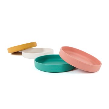 Little Moments Silicone Plates - Pack of 4