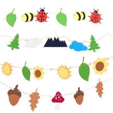 Seasonal Bunting - Pack of 4