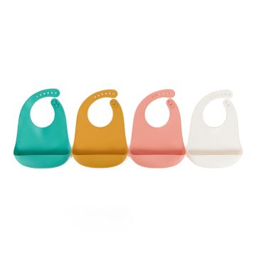 Little Moments Silicone Bibs - Pack of 4