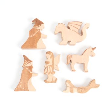 Wooden Mythical Creatures - Pack of 6