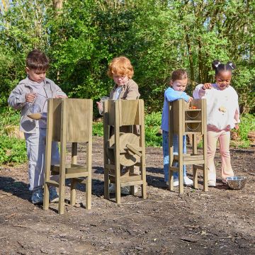 Wooden Sand Mill Funnel and Timer Set  Education