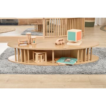 Under 2's Oval Low Level Fluted Table 