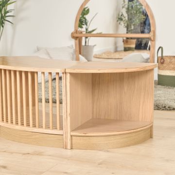 Under 2's Low Corner Shelf 