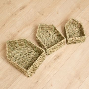 House Shaped Baskets  - Set of 3