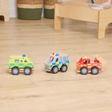 Police Car- Fire Engine and Ambulance Set