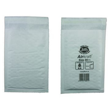 Jiffy Airkraft White - 115 x 195mm - Pack of 100