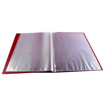 Flexible A4 Display Book 10 Pocket - Red
