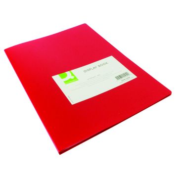 Flexible A4 Display Book 20 Pocket - Red