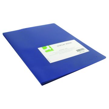 Flexible A4 Display Book 20 Pocket - Blue