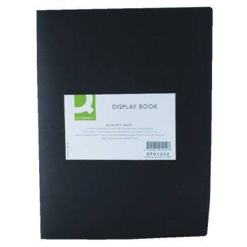 Flexible A4 Display Book 20 Pocket - Black