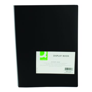 Flexible A4 Display Book 40 Pocket - Black