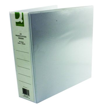 Presentation Ring Binders 65mm - White - Pack of 6