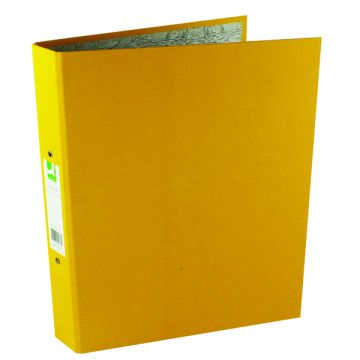 Paperbacked Ring Binders A4 - Yellow - Pack of 10