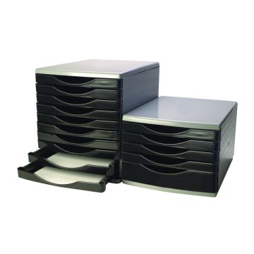 Drawer Set 5 Drawer - Black/Grey