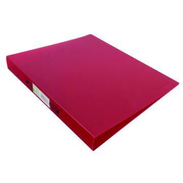 Polypropylene Frosted Ring Binders A4 - Red