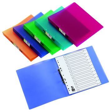 Polypropylene Frosted Ring Binders A4 - Clear