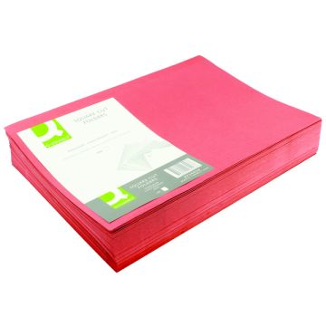 Square Cut Folders Light Weight - Red - Pack of 100