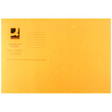 Square Cut Folders Light Weight - Orange - Pack of 100
