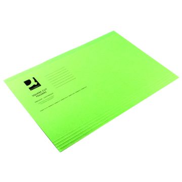Square Cut Folders Light Weight - Green - Pack of 100