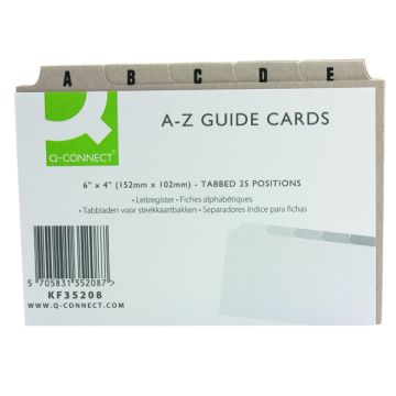 Guide Card 6 x 4 A-Z Buff