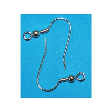 Jewellery Findings Silver Ear Wires - Pack of 100