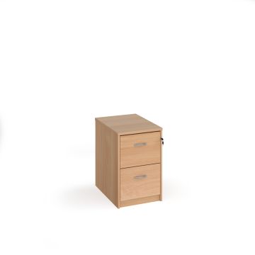 2 Drawer Universal Filing Cabinet H730mm - Beech