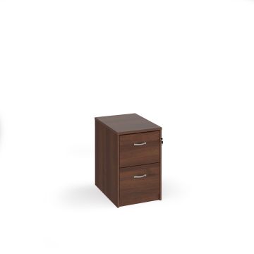 2 Drawer Universal Filing Cabinet H730mm - Walnut
