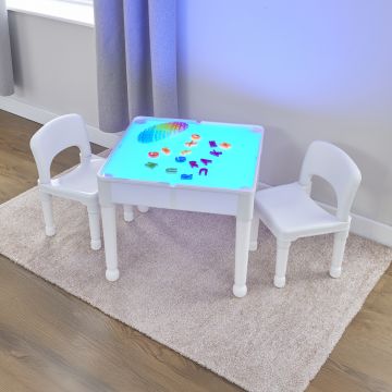 Light Table and Two Chairs Set