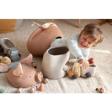 Peggy the Pig Cotton Basket