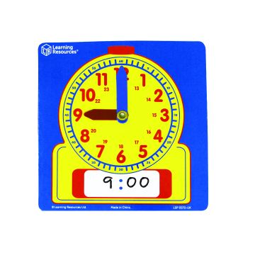 Learning Resources Write on / Wipe off 24 hour Clocks-Pk 10