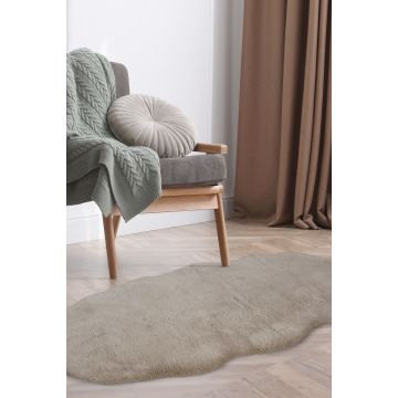 Luxury Faux Fur Rug Double - 70 x 140cm - Natural