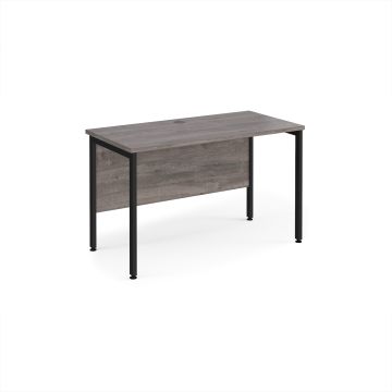Maestro 25 Desk 1200x600mm - Grey Oak - Black Frame