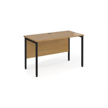 Maestro 25 Desk 1200x600mm - Oak - Black Frame