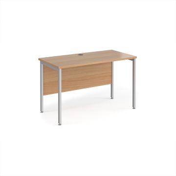 Maestro 25 Desk 1200x600mm - Beech - Silver Frame