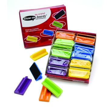 Show-me Magnetic Mini Whiteboard Erasers - Pack of 20