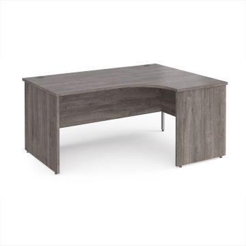 Panel End Ergo Desk Right Hand 1600 x 800mm - Grey Oak