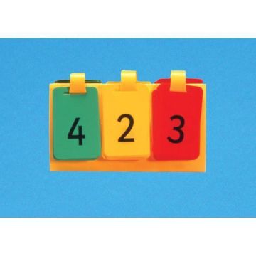 Pupil Number Flips H.T.U - Pack of 5