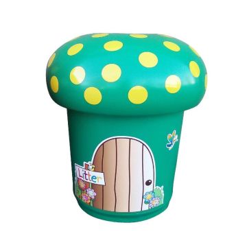 Mushroom Bin with Door Graphics & Spots (Each)