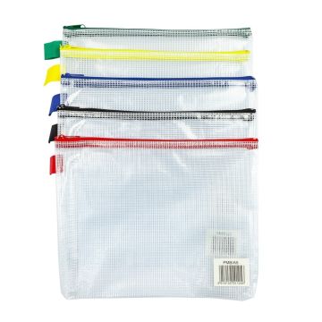 Zippa Bag White Mesh - A5 - Pack of 5
