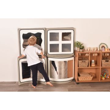 Soft Play Convex/Concave Mirror Floor and Wall Set