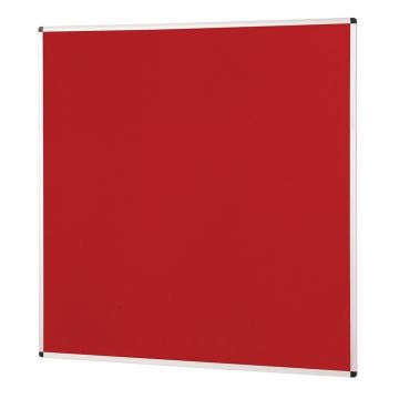 Noticeboard Aluminium Frame 1200 x 1200mm - Red