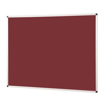 Noticeboard Aluminium Frame 1200 x 900mm - Burgundy