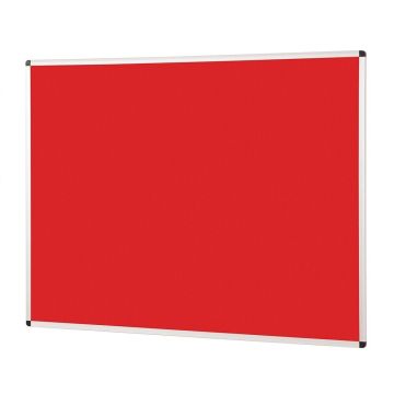 Noticeboard Aluminium Frame 1200 x 900mm - Red