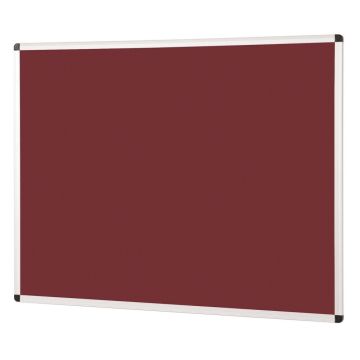 Noticeboard Aluminium Frame 600 x 900mm - Burgundy