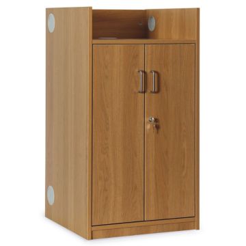 Lectern with Storage - Oak